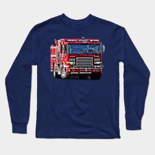 Fire Engine Turning the Corner Long Sleeve T-Shirt